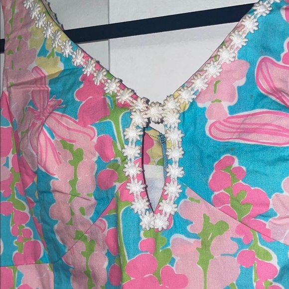Lilly Pulitzer Pink and Blue Floral Dress - Picture 4 of 8